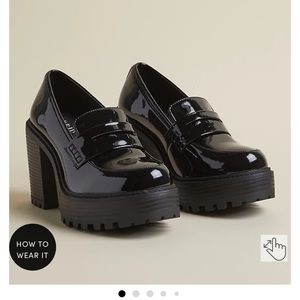 Torrid platform heeled loafer